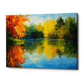 Autumn Mirrors Canvas Wall Art Print And Mounted