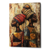Ancestral Duality African Canvas Wall Art Print And Mounted