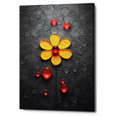 Daisy bubbles Canvas Wall Art Print And Mounted
