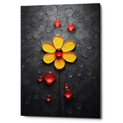 Daisy bubbles Canvas Wall Art Print And Mounted
