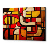 Metropolis In Flames Canvas Wall Art Print And Mounted