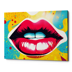 Sweet Lips Canvas Wall Art Print And Mounted