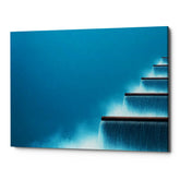 Flowing Water Scenery Canvas Wall Art Print And Mounted