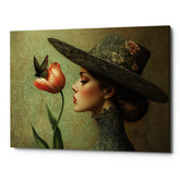 The Sigh of a Tulip Flower Canvas Wall Art Print And Mounted