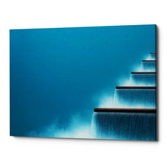 Flowing Water Scenery Canvas Wall Art Print And Mounted