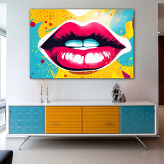Sweet Lips Canvas Wall Art Print And Mounted