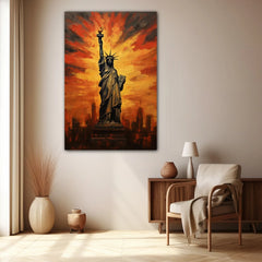 Aura Of Hope NewYork Canvas Wall Art Print And Mounted
