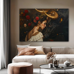 Favorite Companion Canvas Wall Art Print And Mounted