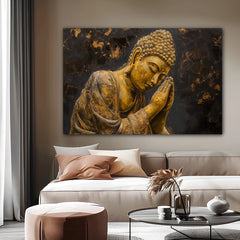 Ancestral Budha Peace Canvas Wall Art Print And Mounted