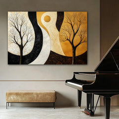 Harmony Of Opposites Canvas Wall Art Print And Mounted