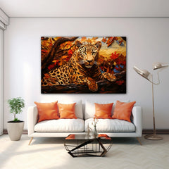 Wild Elegance Leopard Canvas Wall Art Print And Mounted