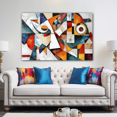 Fragmented Harmony Canvas Wall Art Print And Mounted
