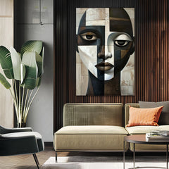 Dissociated Harmony Canvas Wall Art Print And Mounted