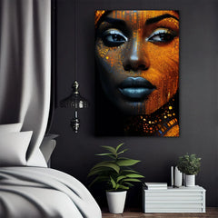 Deep Soul Gaze Canvas Wall Art Print And Mounted