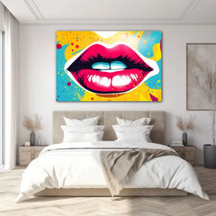 Sweet Lips Canvas Wall Art Print And Mounted