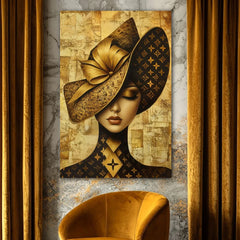 Designers Muse Canvas Wall Art Print And Mounted