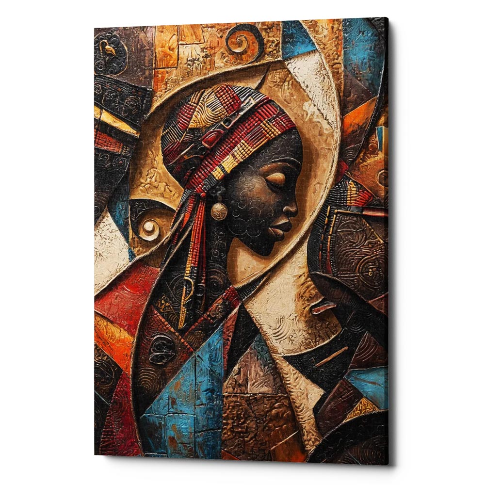 Echoes Of The Tribal Soul Canvas Wall Art Print And Mounted