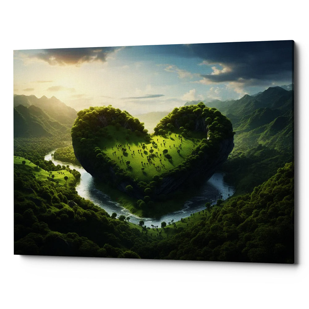Love for Nature Canvas Wall Art Print And Mounted