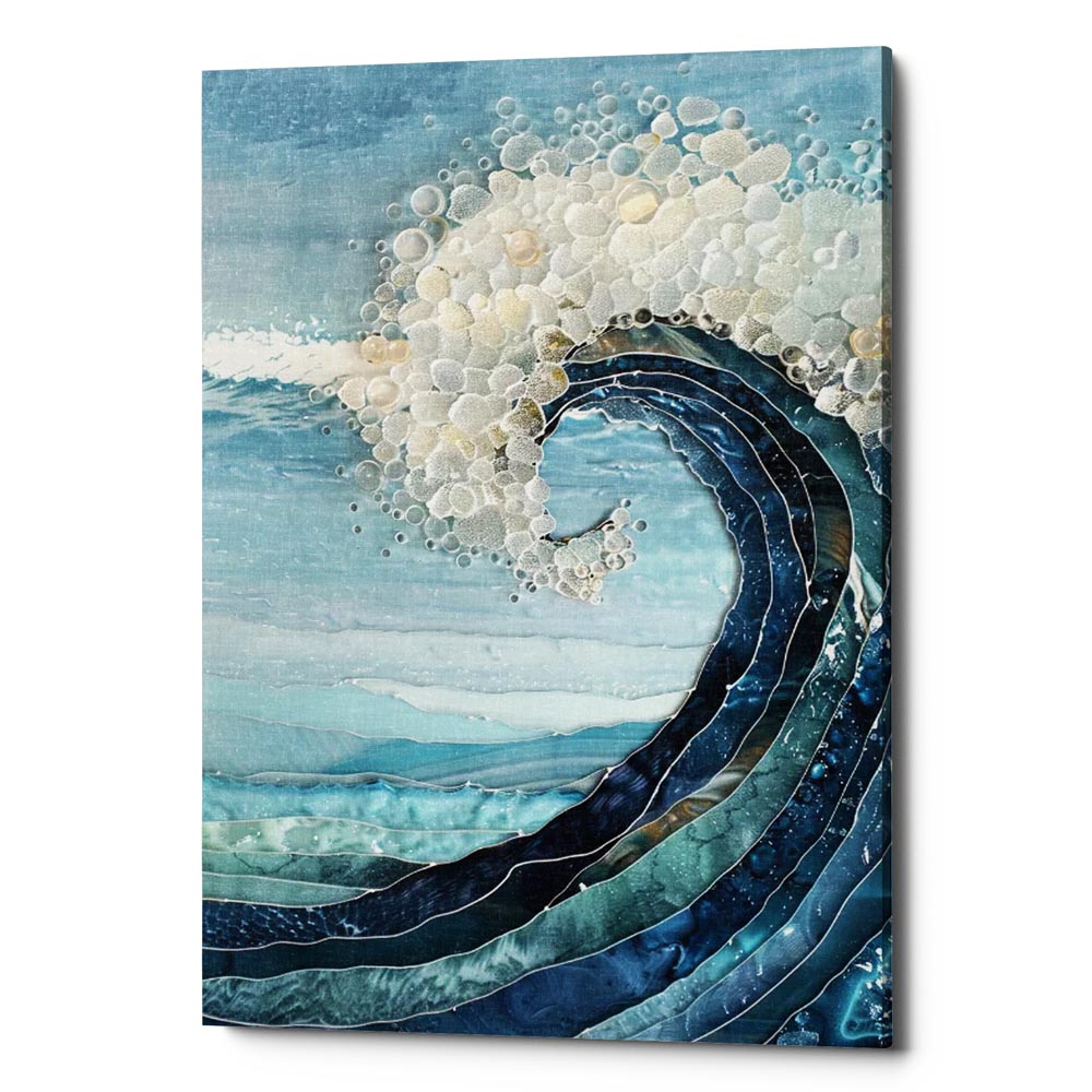 Dynamic Ocean Wave Canvas Wall Art Print And Mounted