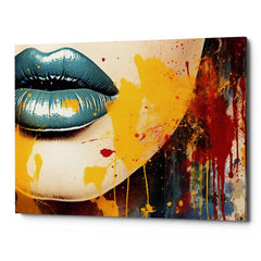 Absolute Woman Lip Canvas Wall Art Print And Mounted