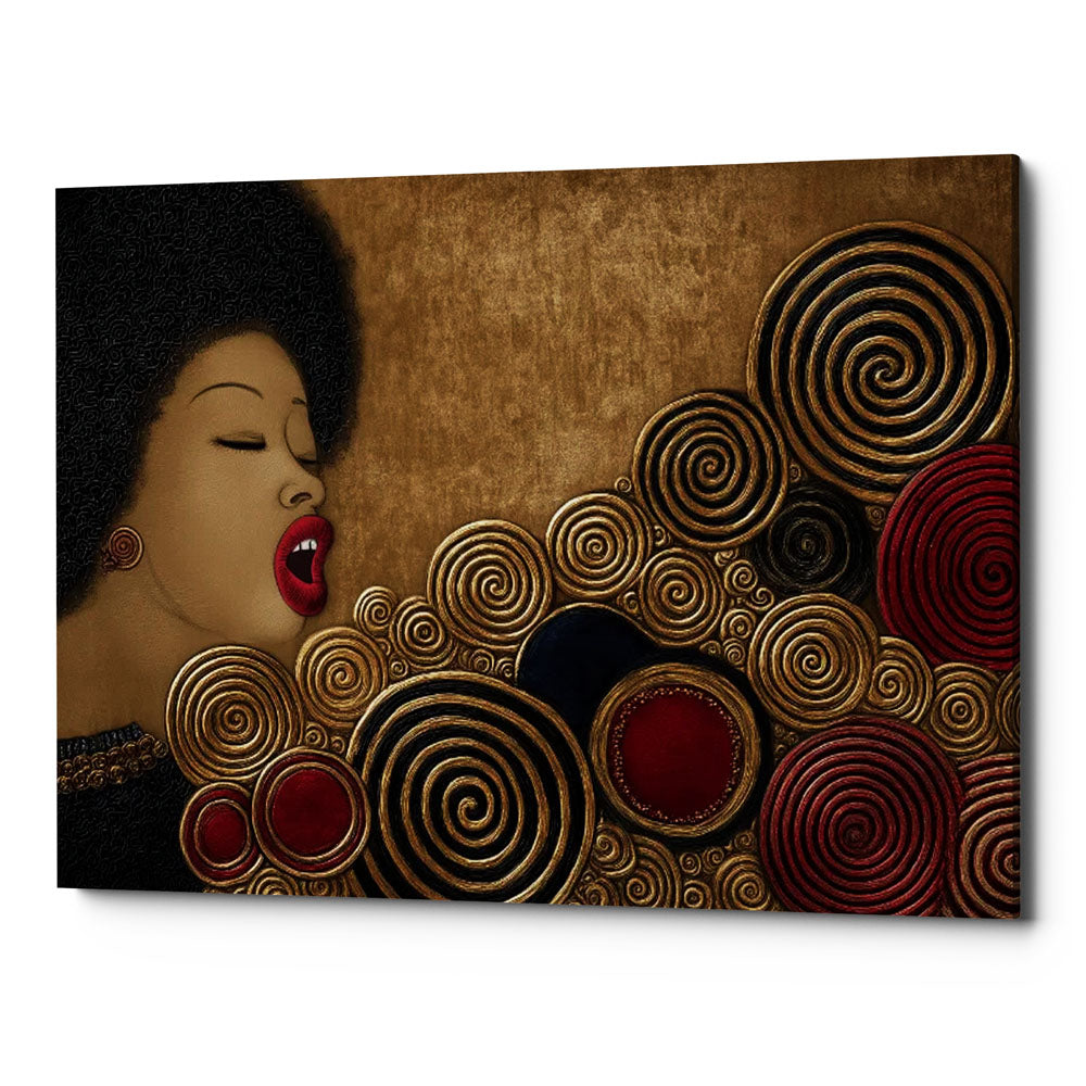 Circles of the Groove Canvas Wall Art Print And Mounted