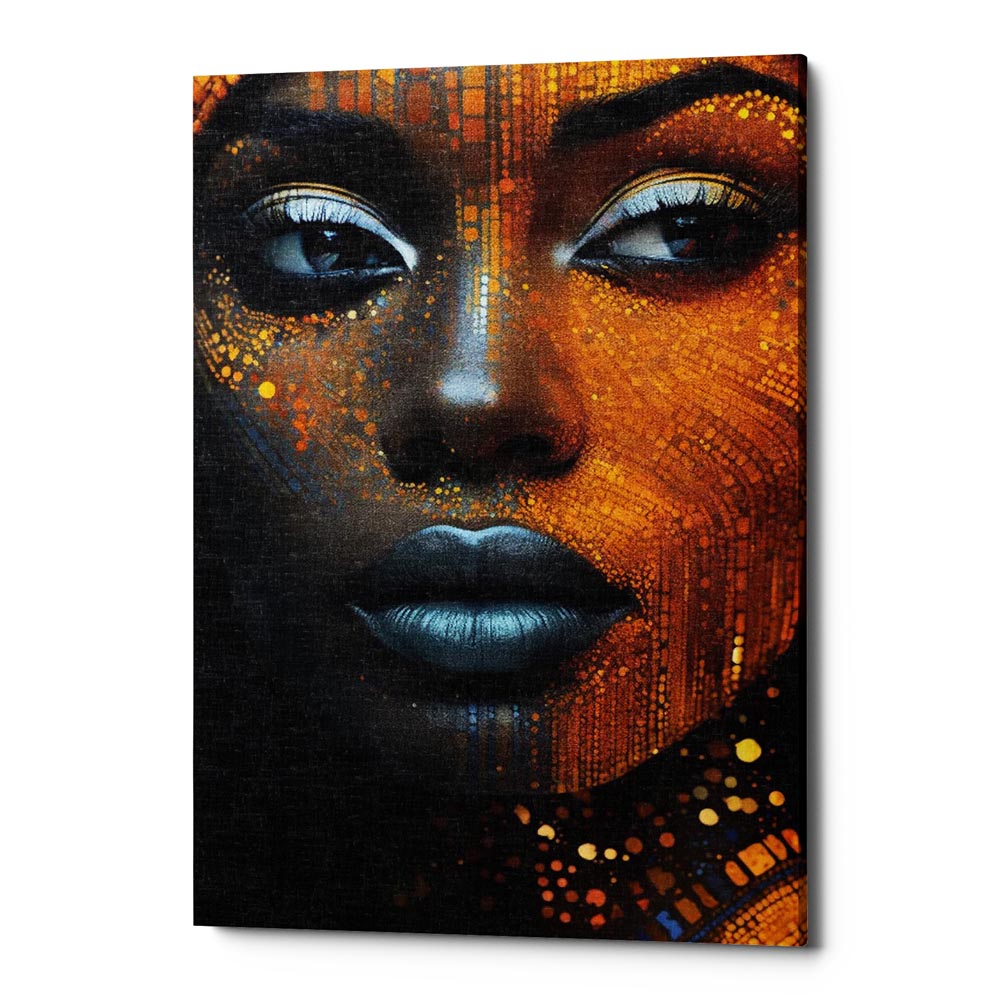 Deep Soul Gaze Canvas Wall Art Print And Mounted