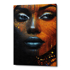 Deep Soul Gaze Canvas Wall Art Print And Mounted