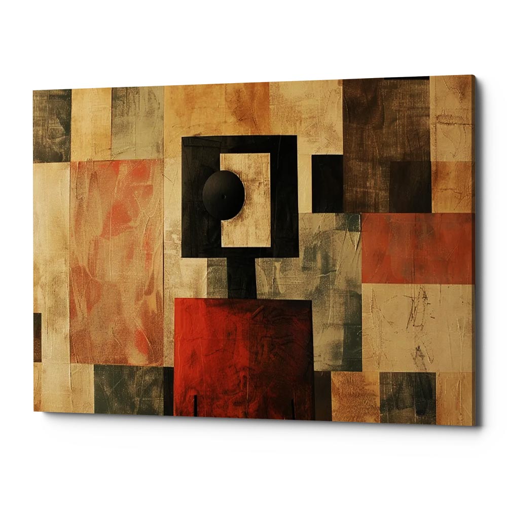 Mirages Of Squared Mind Canvas Wall Art Print And Mounted