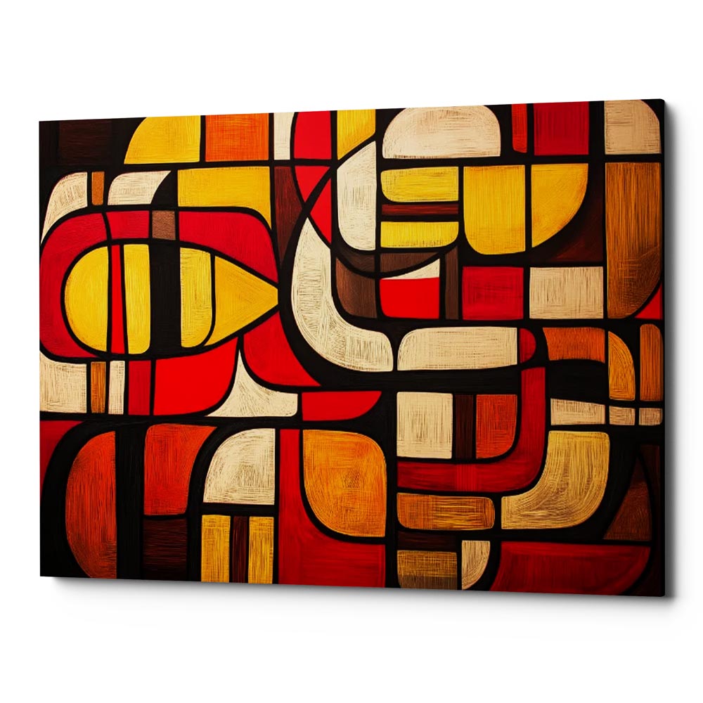 Metropolis In Flames Canvas Wall Art Print And Mounted