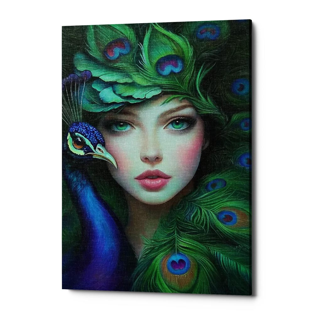 Feathered Dream Canvas Wall Art Print And Mounted