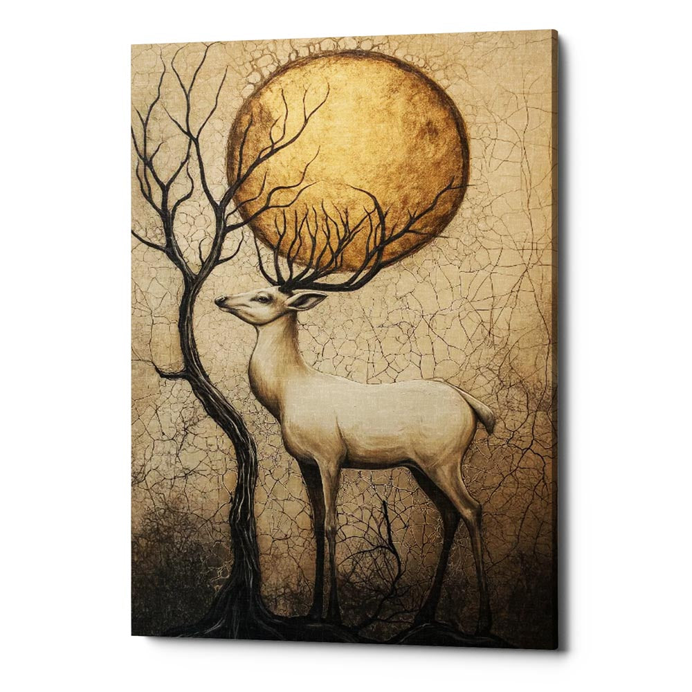 Golden Roots Canvas Wall Art Print And Mounted