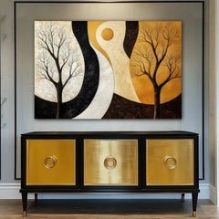 Harmony Of Opposites Canvas Wall Art Print And Mounted