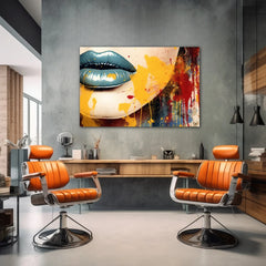 Absolute Woman Lip Canvas Wall Art Print And Mounted