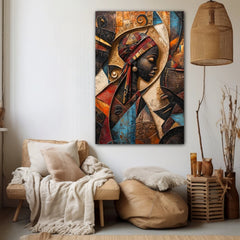 Echoes Of The Tribal Soul Canvas Wall Art Print And Mounted