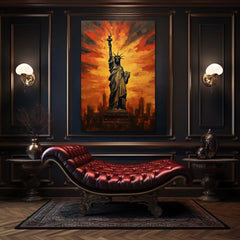 Aura Of Hope NewYork Canvas Wall Art Print And Mounted
