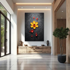 Daisy bubbles Canvas Wall Art Print And Mounted