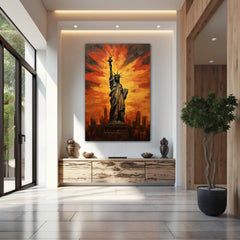 Aura Of Hope NewYork Canvas Wall Art Print And Mounted