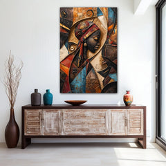 Echoes Of The Tribal Soul Canvas Wall Art Print And Mounted