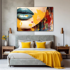Absolute Woman Lip Canvas Wall Art Print And Mounted