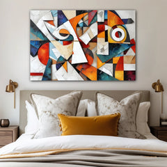 Fragmented Harmony Canvas Wall Art Print And Mounted