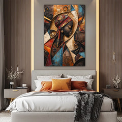 Echoes Of The Tribal Soul Canvas Wall Art Print And Mounted