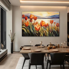 Sunflower Lake Canvas Wall Art Print And Mounted